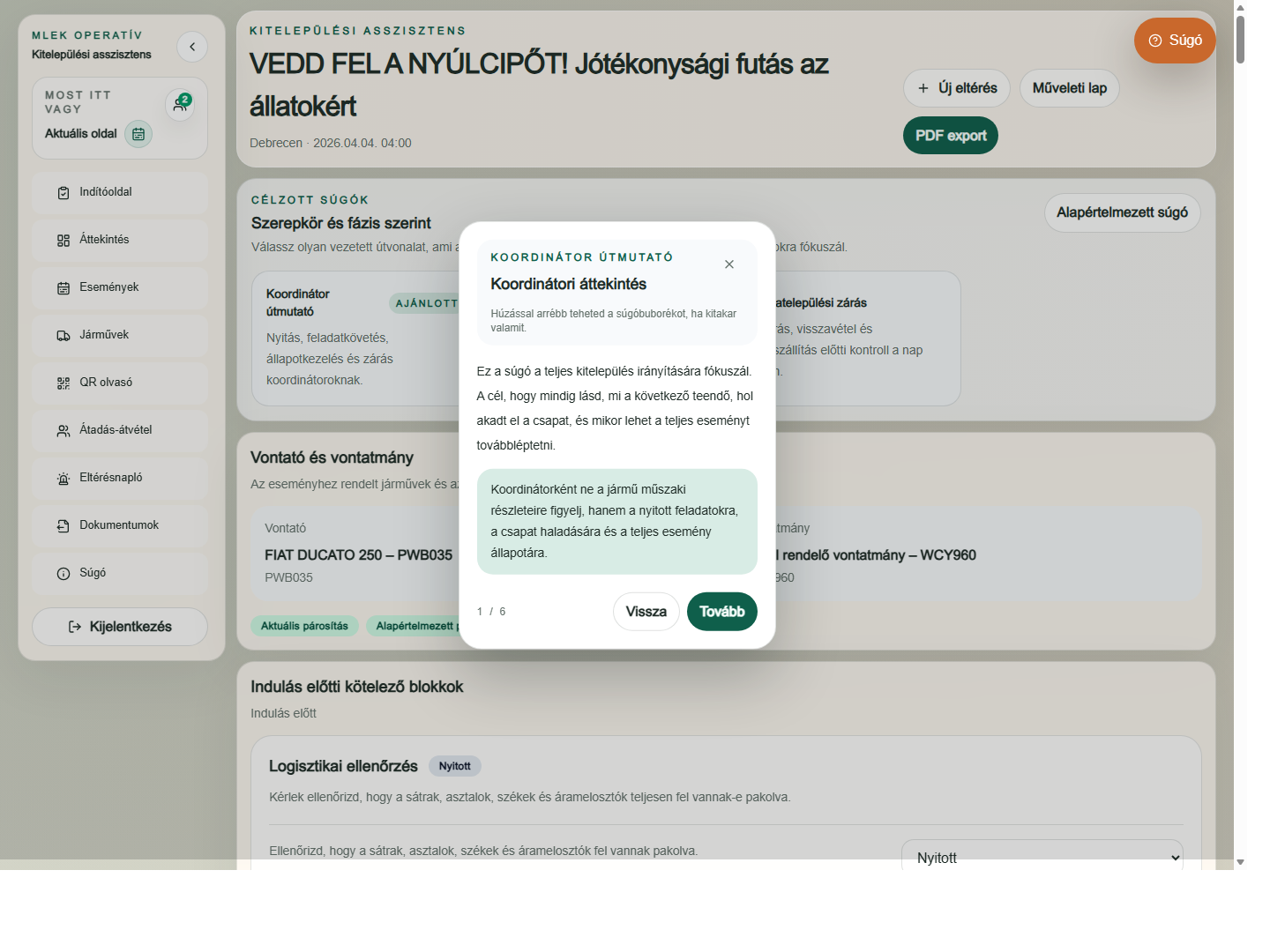 Szerepkörhöz igazított támogatás